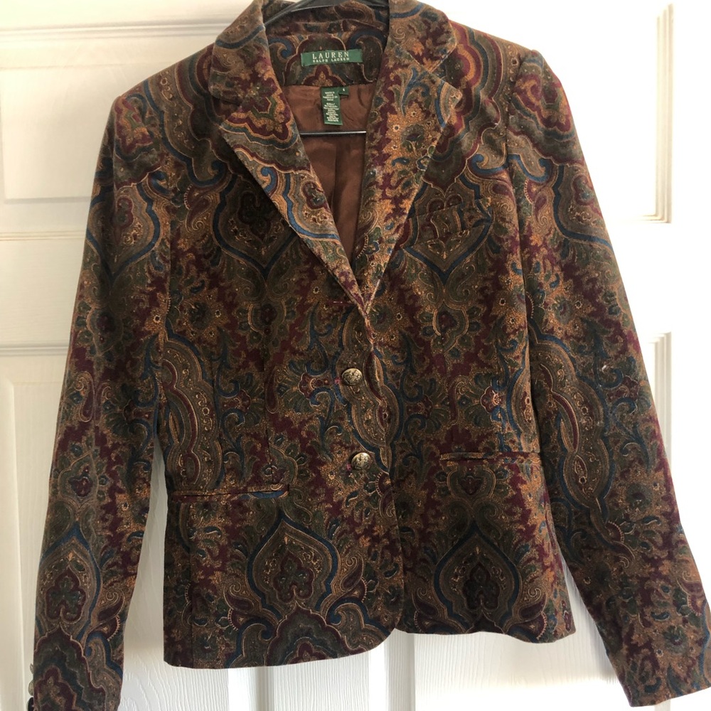 Lauren Ralph Lauren Vintage Paisley Blazer
